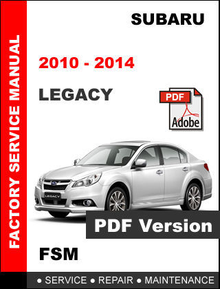 2014 subaru legacy service manual 2016